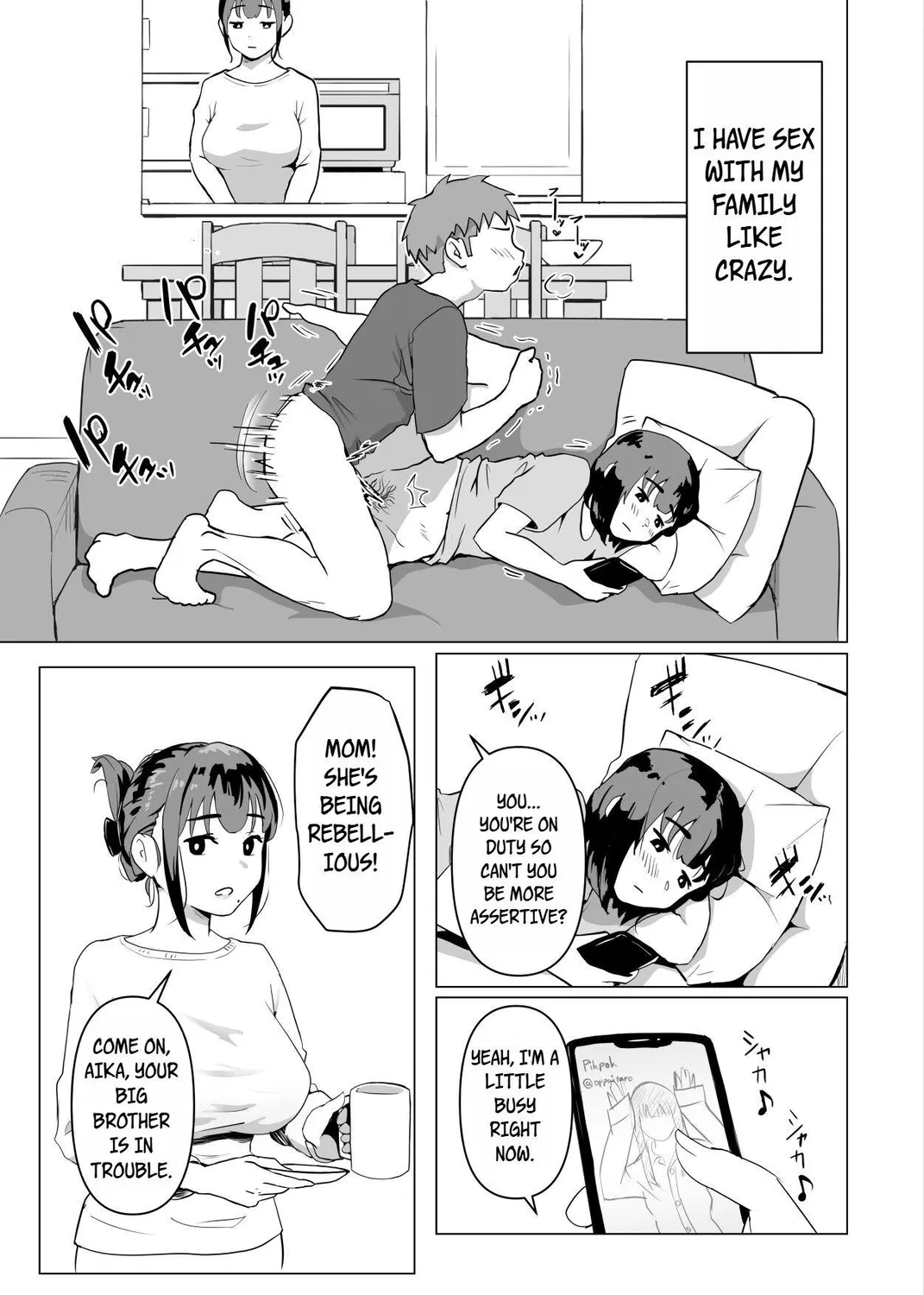 Page 16 | Uchi de wa Kazoku Sex wa Joushiki Rashii - Read Free Online  Hentai Manga at MangaHen